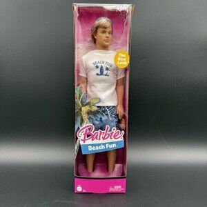 Barbie Beach Fun Ken NRFB J6897 Ken 2005 Mattell The New Look